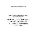 Research Papers 'Nodokļu ekonomiskā būtība, mikro- un makroekonomiskie aspekti', 1.