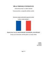 Research Papers 'Francijas valsts ekonomisko panākumu "noslēpumi"', 1.