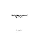 Research Papers 'Latvijas koka izstrādājumu tirgus izpēte', 1.