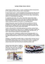 Essays 'Latvijas hokeja izlases vēsture', 1.