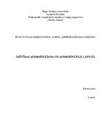 Research Papers 'Dzīvības apdrošināšana un apdrošinātāji Latvijā', 1.