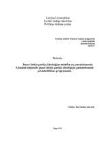 Research Papers 'Jauno labējo partiju ideoloģijas attīstība un pamatelementi', 1.