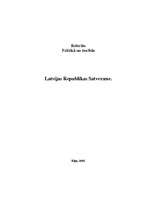 Research Papers 'Latvijas Satversme', 1.