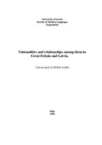 Research Papers 'Nationalities and Relationships among Them in Great Britain and Latvia', 1.