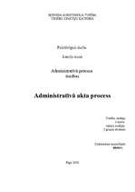 Research Papers 'Administratīvā akta process', 1.