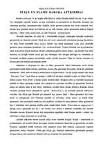 Essays 'Itāļu un flāmu baroka atšķirības', 1.