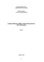 Research Papers 'Latvijas inflācijas rādītāju analīze laika posmā no 1993.-1996.gadam', 1.