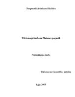 Research Papers 'Tūrisma plānošana Platones pagastā', 1.