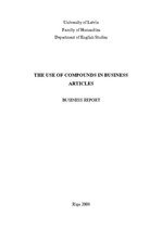 Research Papers 'The Use of Compounds in Business Articles', 1.