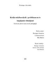 Research Papers 'Kreiļu mācības skolā - problēmas un to iespējamie risinājumi', 1.