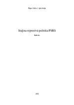 Research Papers 'Staļina represīvā politika PSRS', 1.