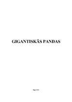 Research Papers 'Gigantiskās pandas', 1.