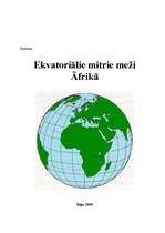 Research Papers 'Ekvatoriālie mitrie meži Āfrikā', 1.
