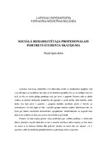 Research Papers 'Sociālā rehabilitētēja portrets', 1.