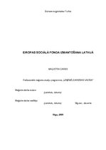 Term Papers 'Eiropas sociālā fonda izmantošana Latvijā', 1.