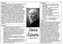 Summaries, Notes 'Jānis Čakste', 1.