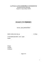 Research Papers 'Egles un priedes', 1.