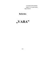 Research Papers 'Vara', 12.