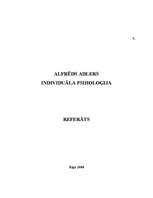 Research Papers 'Alfrēds Adlers. Individuālā psiholoģija', 7.