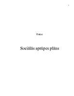 Practice Reports 'Sociālās aprūpes plāns', 1.