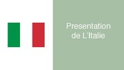 Presentations 'Presentation de L’Italie', 1.