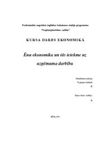 Research Papers 'Ēnu ekonomika un tās ietekme uz uzņēmuma darbību', 1.