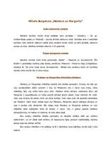 Research Papers 'Mihails Bulgakovs "Meistars un Margarita"', 1.