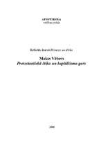 Research Papers 'Makss Vēbers "Protestantiskā ētika un kapitālisma gars"', 1.