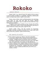Summaries, Notes 'Rokoko', 1.