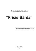 Essays 'Fricis Bārda', 1.