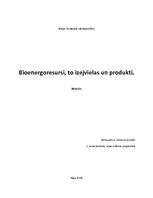 Research Papers 'Bioenergoresursi, to izejvielas un produkti', 1.