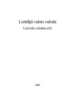 Summaries, Notes 'Funkcionālie latviešu valodas stili', 1.