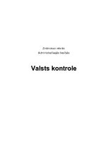 Research Papers 'Valsts kontrole', 1.