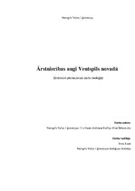Research Papers 'Ārstniecības augi Ventspils novadā', 1.