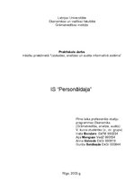 Research Papers 'IS "Personāldaļa"', 1.