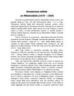 Research Papers 'Renesanses māksla un Mikelandželo (1475-1564)', 1.
