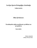 Research Papers 'Paraolimpisko spēļu menedžments: problēmas un perspektīvas', 1.