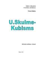Research Papers 'Uga Skulme - kubisms', 1.