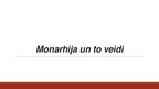 Presentations 'Monarhija un to veidi', 1.