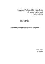 Research Papers 'Eduarda Veidenbauma literārā daiļrade', 1.
