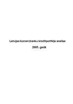 Summaries, Notes 'Latvijas komercbanku kredītportfeļa analīze 2005.gadā', 1.