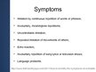Presentations 'Symptoms and Causes of Echolalia', 4.