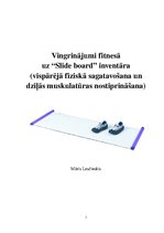 Summaries, Notes 'Vingrinājumi fitnesā uz "Slide board" inventāra', 1.