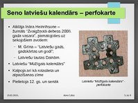 Presentations 'Senlatviešu kalendārs', 3.