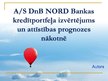 Presentations 'AS DnB NORD Bankas kredītportfeļa izvērtējums tēmas aktualitāte', 1.