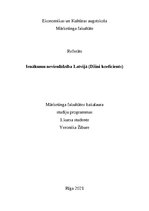 Essays 'Ienākumu nevienlīdzība Latvijā (Džini koeficients)', 1.