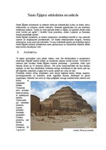 Summaries, Notes 'Senās Ēģiptes arhitektūra un māksla', 1.