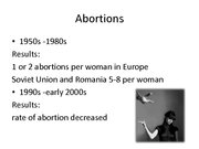 Presentations 'Birth Regulation in Europe: Completing the Contraceptive Revolution', 7.