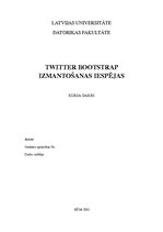 Research Papers 'Twitter Bootstrap izmantošanas iespējas', 1.