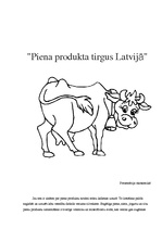 Essays 'Piena produktu tirgus Latvijā', 1.